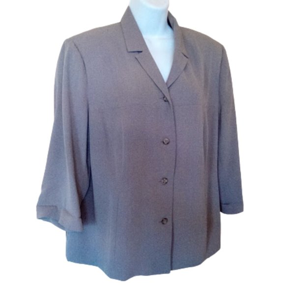 Green Blazer Jacket Size 16 - Picture 2 of 2